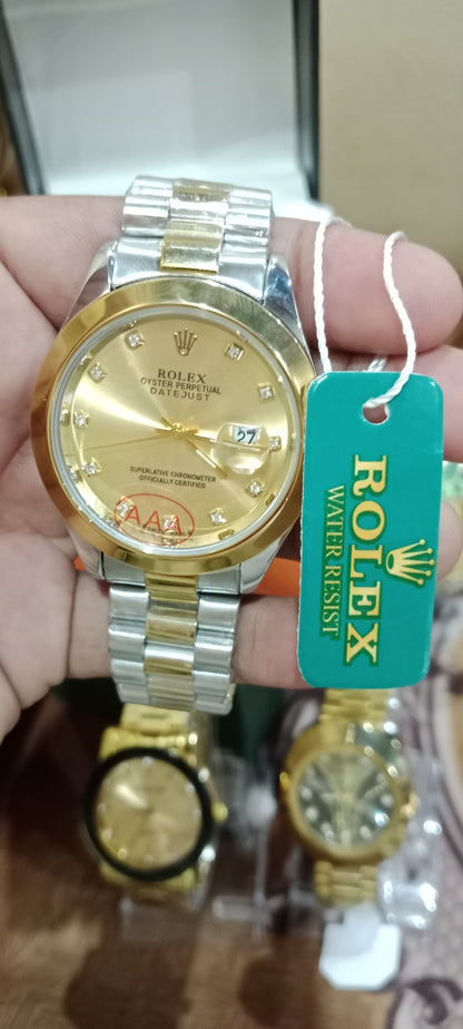 Rolex AAA+ Style Datejust – Gold & Silver Edition | Master Lock • Working Date
