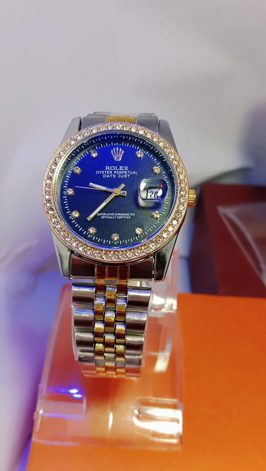Rolex-Style Black Dial Watch – Master Lock • Working Date