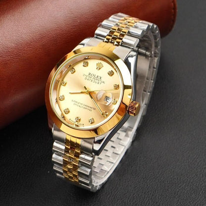 Rolex AAA+ Style Datejust – Gold & Silver Edition | Master Lock • Working Date